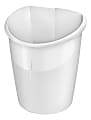 CEP Ellypse Plastic Waste Bin, 3.96 Gallons, White