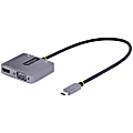 StarTech.com USB C Video Adapter, USB C to HDMI VGA Multiport Adapter, 3.5mm Audio, 4K 60Hz HDR, 100W PD 3.0 PT, USB C Display Adapter 1 thumbnail image