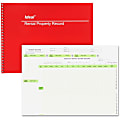 Dome Rental Property Record Book - 60 Sheet(s) - Wire Bound - 11" x 8 1/2" Sheet Size - Red Cover - 1 Each 1 thumbnail image