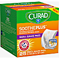 Curad SoothePlus Medium Non-stick Pads - 2" Width x 2" Length - White - 25 / Box 1 thumbnail image