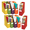 Sensational Classroom Storage Files, 9" x 12-1/4" x 3-1/2", Assorted Colors, 5 Files Per Set, Pack Of 2 Sets