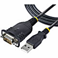 StarTech.com 3ft (1m) USB to Serial Cable, DB9 Male RS232 to USB Converter, USB to Serial Adapter, COM Port Adapter with Prolific IC 1 thumbnail image