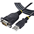 StarTech.com 3ft (1m) USB to Serial Cable, DB9 Male RS232 to USB Converter, USB to Serial Adapter, COM Port Adapter with Prolific IC 1 thumbnail image