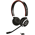 Jabra® Evolve 65 Microsoft® Lync Stereo Wireless Bluetooth® Over-The-Head Headphones