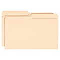 Smead® Manila File Folders, Legal Size, 1/2 Cut, Box Of 100