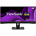 ViewSonic VG3456CA 34 Inch 21:9 Ultrawide QHD 4K Curved Monitor with Ergonomic Design, 100W USB C, Docking Built-In 1 thumbnail image