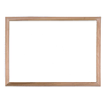 Flipside Non Magnetic Dry Erase Whiteboard BoardChalkboard Easel 18 12 x 18  12 Wood Frame With Pine Finish - Office Depot