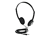 Manhattan Stereo On-Ear Headphones (3.5mm), Adjustable Split Headband, Foam Earpads, Speaker 80W max, Standard 3.5mm stereo jack/plug  - 177481 1 thumbnail image