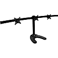 SIIG Triple Monitor Desk Stand - 13" to 27" - 13" to 27" Screen Support - 66 lb Load Capacity - Flat Panel Display Type Supported - 19.5" Height x 53.5" Width x 13.5" Depth - Desktop - Steel - Black