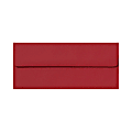 LUX #10 Envelopes, Peel & Press Closure, Ruby Red, Pack Of 50