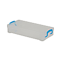 Advantus Super Stacker Pencil Box. Clear box with snap tight handles 1 thumbnail image