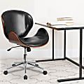 Flash Furniture Mid-Back Swivel Conference Chair, Black/Silver 1 thumbnail image
