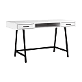 Bush Furniture Steele 54"W Writing Desk, Pure White Oak, Standard Delivery