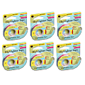 Lee Products Removable Highlighter Tape, 0.5" x 20', Pink, Pack Of 6 1 thumbnail image