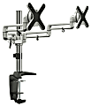 Mount-It! MI-732 Dual Monitor Desk Mount For 20 - 27" Monitors, 17"H x 8-1/2"W x 8-1/2"D, Black