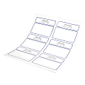 Custom 1-Color Designer Mailing Labels, 3-1/3" x 4", Sheets, Pack of 100