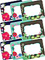 Barker Creek Self-Adhesive Name Tag Labels, 2-3/4" x 3-1/2", Petals & Prickles, Set Of 135 Labels 1 thumbnail image