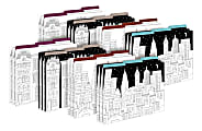 Barker Creek Tab File Folders, Letter Size, Color Me! Cityscapes, Pack Of 24 Folders