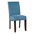 Office Star Parsons Fabric Dining Accent Chair, Antique Bronze/Navy
