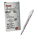 Pentel® Sunburst™ Metallic Pen, Silver, Pack of 12 1 thumbnail image
