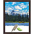 Amanti Art Fresco Dark Walnut Wood Picture Frame, 25" x 31", Matted For 22" x 28"