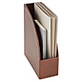 Realspace® Brown Leatherette Magazine Holder