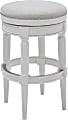 New Ridge Home Goods Chapman Backless Bar Stool, Alabaster White 1 thumbnail image