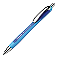 Schneider® Rave Retractable Ballpoint Pen, ViscoGlide Ink, 1.4mm, Blue, Pack of 5