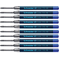 Schneider® Slider Giant Refill Viscoglide Ink, XB, Blue, Pack of 10