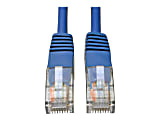 Tripp Lite Cat5e 350 MHz Molded UTP Patch Cable (RJ45 M/M), Blue, 75 ft. - First End: 1 x RJ-45 Male Network - Second End: 1 x RJ-45 Male Network - 1 Gbit/s - Patch Cable - Gold Plated Contact - 26 AWG - Blue
