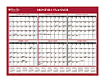 Blue Sky® Wall Planner, Erasable/Reversible, 15" x 12", Horizontal, January–December 2015
