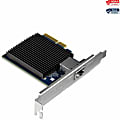 TRENDnet 10 Gigabit PCIe Network Adapter, Converts A PCIe Slot Into A 10G Ethernet Port, Supports 802.1Q Vlan, Includes Standard & Low-Profile Brackets, PCIe 2.0, PCIe 3.0, Silver, TEG-10GECTX - 10 Gigabit PCIe Network