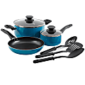 Gibson Home Palmer 8-Piece Cookware Set, Turquoise