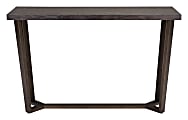 Zuo Modern Brooklyn Console Table, Rectangle, Gray Oak/Antique Brass 1 thumbnail image