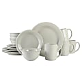 Martha Stewart Everyday 16-Piece Round Stoneware Dinnerware Set, Warm Gray 1 thumbnail image