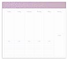 Office Depot® Brand Weekly Mouse Pad Desk Calendar, 9" x 8", Simple Dots, Undated 1 thumbnail image