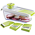 Brentwood Mandolin Slicer With 5-Cup Storage Container and Stainless Steel Blades, White 1 thumbnail image