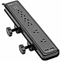 Eaton Tripp Lite Series Surge Protector Power Strip Desk Mount 120V USB 6 Outlet 6' Cord - Surge protector - TLP606DMUSB 1 thumbnail image