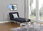 DHP Emily Chaise Lounger, Linen, Navy 1 thumbnail image