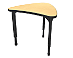 Marco Group Apex™ Series Adjustable Chevron 30"W Student Desk Student Desk, Fusion Maple/Black