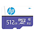 HP mx330 Class 10 U3 microSDXC Flash Memory Card, 512GB, P-SDU512U3100HPMX-GE 1 thumbnail image