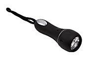 Office Depot® Brand 3-LED Soft Grip Flashlight, Black 1 thumbnail image