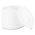 Dart® Lift Back And Lock Tab Cup Lids For 10-24 Oz Cups, White, Sleeve Of 100 Lids, Carton Of 20 Sleeves