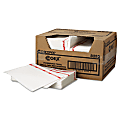 Chix Food Service Towels, 13 x 21, Cotton, White/Red, 150/Carton 1 thumbnail image