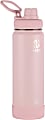 Takeya Actives Spout Reusable Water Bottle, 24 Oz, Blush