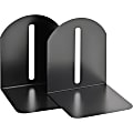 STEELMASTER® Fashion Steel Bookends, 9", Black