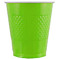 JAM PAPER Plastic Party Cups, 16 oz, Lime Green, 20 Glasses/Pack 1 thumbnail image