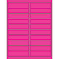 Office Depot® Brand Permanent Labels, LL177PK, Rectangle, 4" x 1", Fluorescent Pink, Case Of 2,000