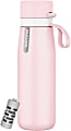 Philips GoZero Everyday Insulated Stainless-Steel Water Bottle With Filter, 18.6 Oz, Pink