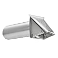 Lambro 26-Gauge Aluminum Wall Exhaust Hood Dryer Vent with Damper and Pipe for vent installations, 344 1 thumbnail image